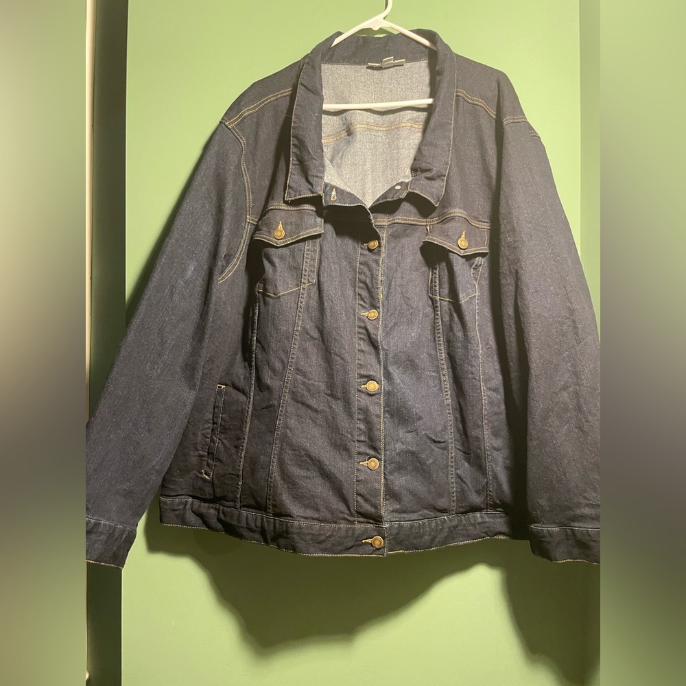 - Woman within brand ladies denim jacket size 28W